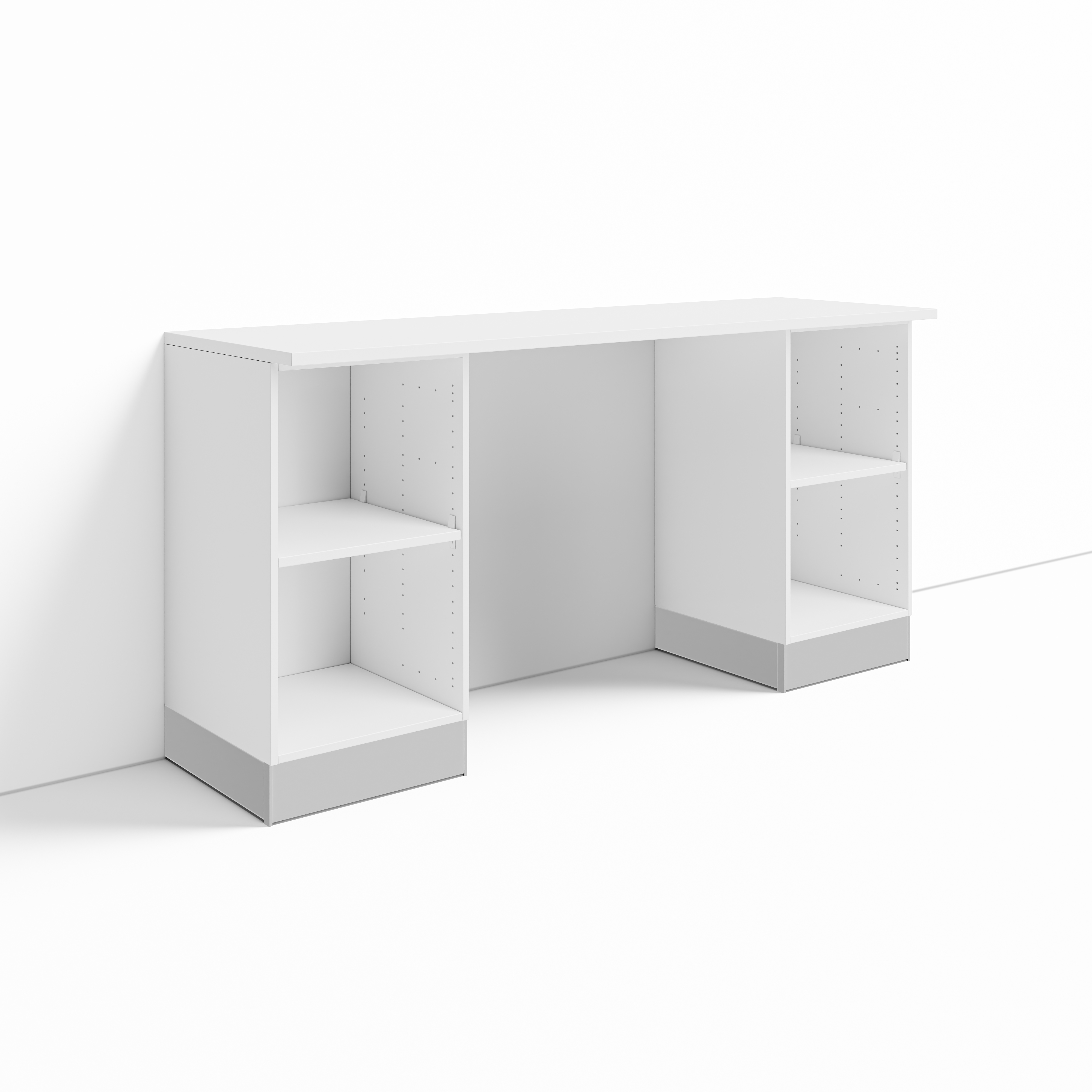 Klovo 6 ft. Garage Desk / Home Office Nook / Craft Desk Set — 3-Piece Base-Forward Desk — view 1 of 5