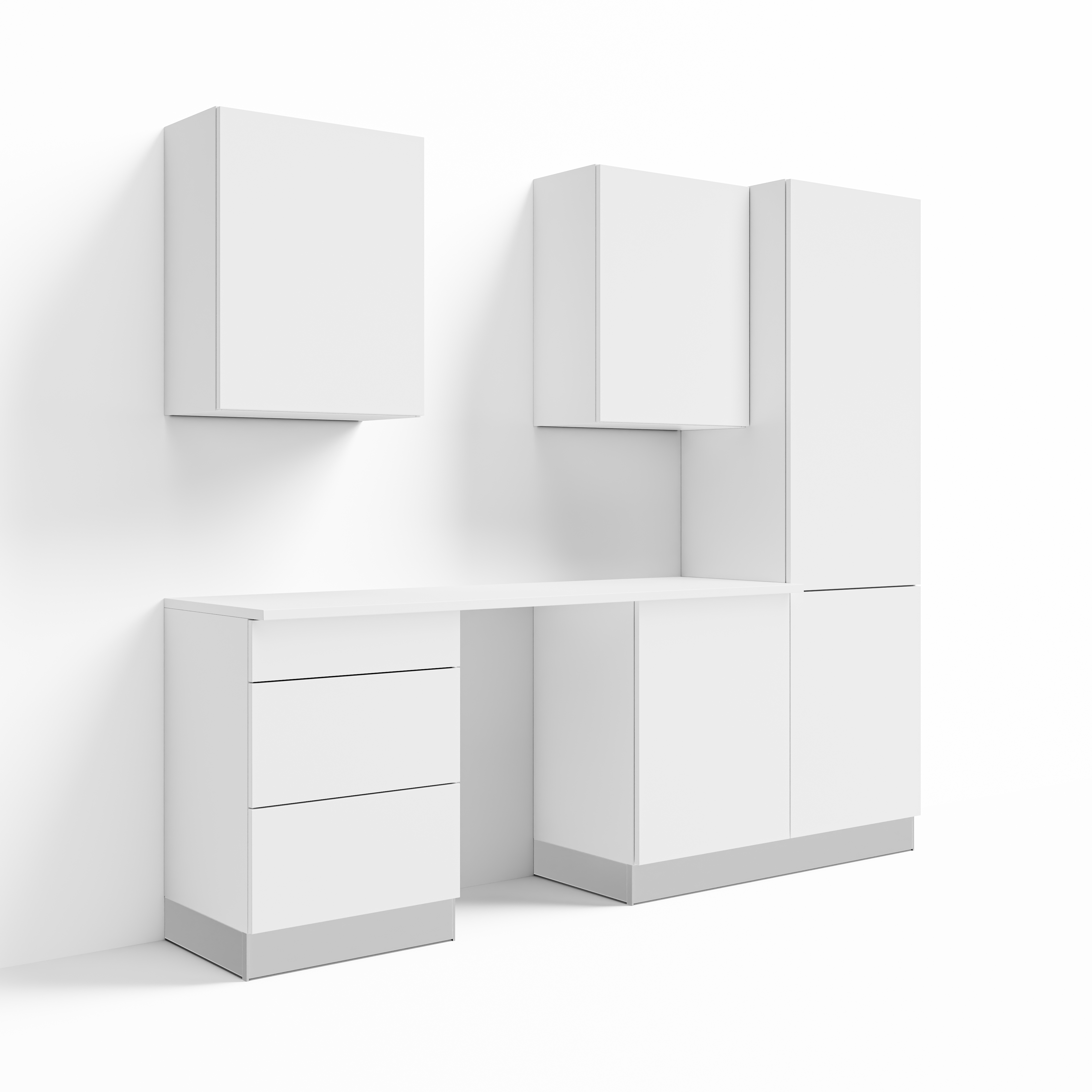 Klovo 8 ft. WFH Studio / Design Studio / Craft Studio Set — 6-Piece Home Office — view 1 of 4