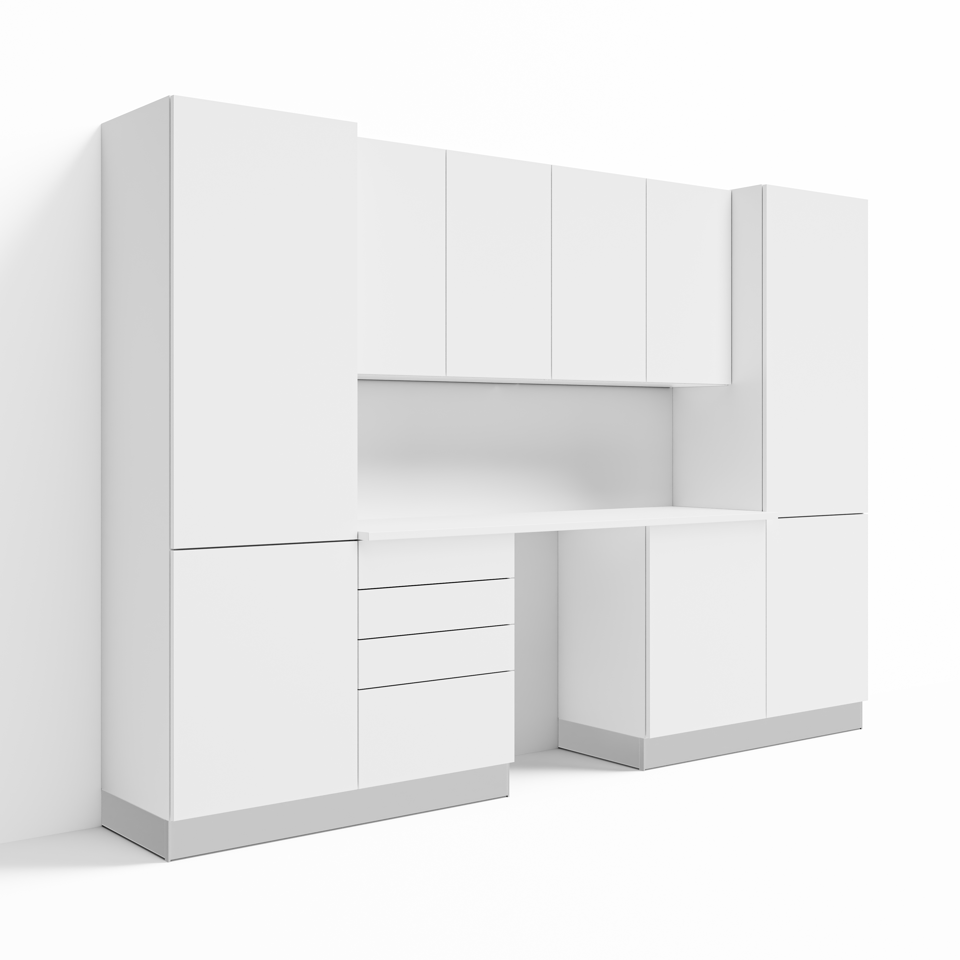 Klovo 10 ft. WFH Design Hero / Home Office / Craft Studio Set — 7-Piece Wall — view 1 of 5